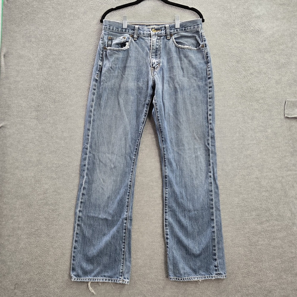 J Crew Men Jeans 32x32 Blue Denim Straight 30" Inseam